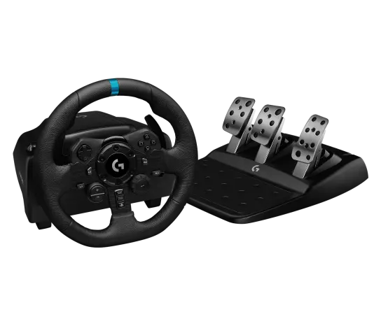 Logitech - G923 Racing Wheel and Pedals for PS5, PS4 and PC